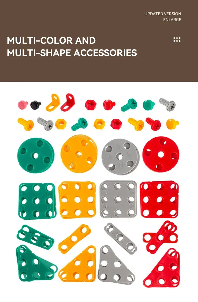 Kids Electric Drill Toolbox Montessori Toy