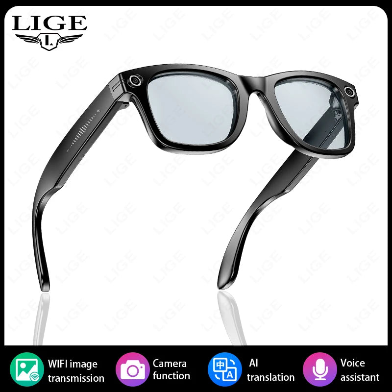 LIGE W610 2025 New Upgrade AI Smart Glasses – 8MP Camera