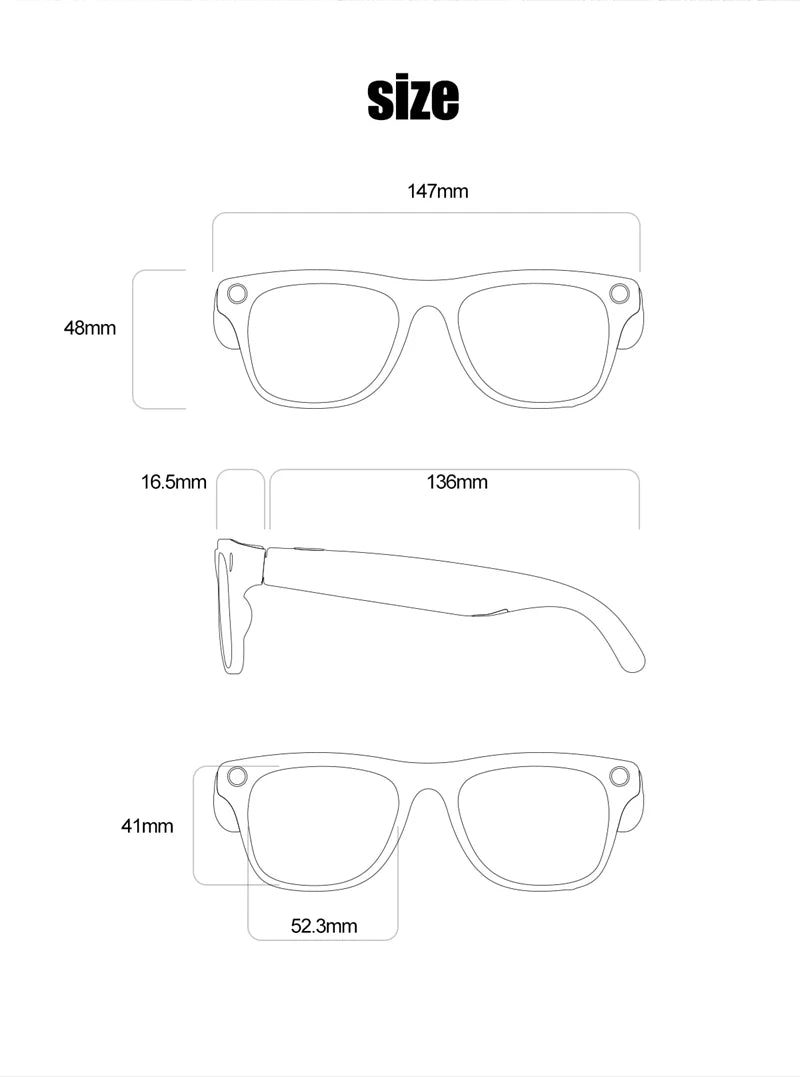 4K AI Smart Photochromic Glasses With Camera