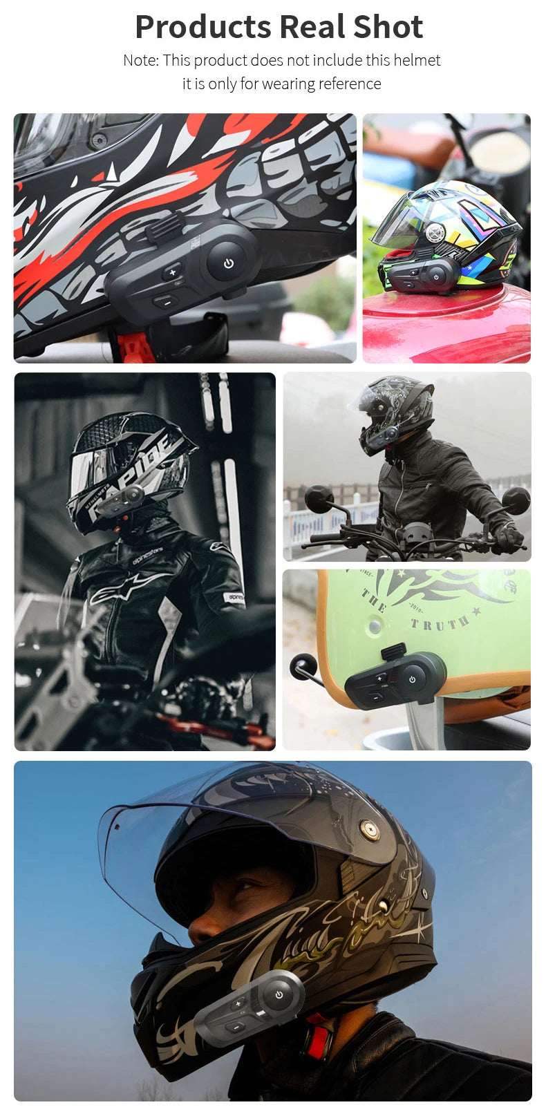 Motorcycle Helmet Dustproof Headset