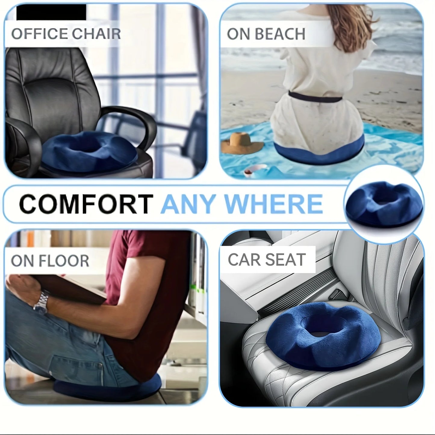 Memory Foam Seat & Back Cushion