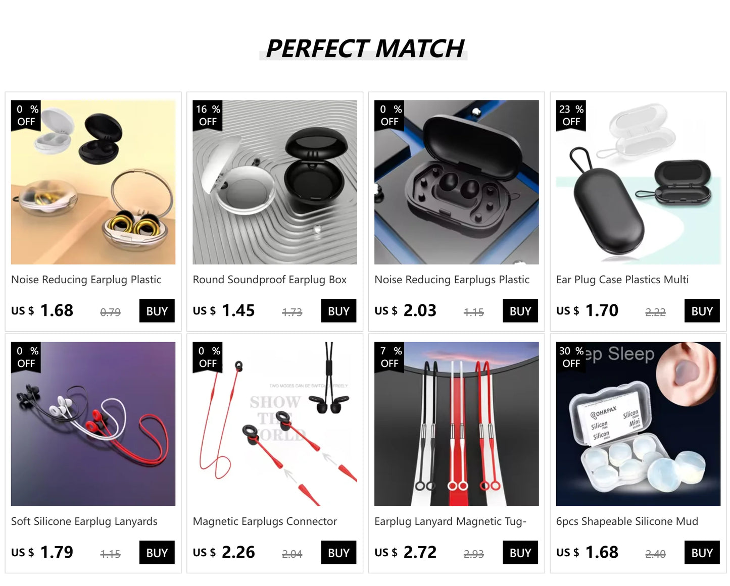 Ergonomic Silicone Noise-Reduction Earplugs