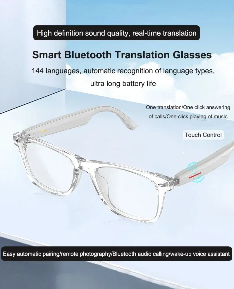 OPUYYM E13 Smart Translation Bluetooth Glasses