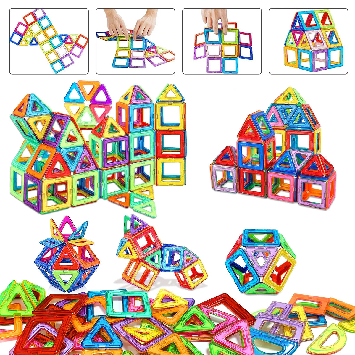 Magnetic Building Blocks DIY Magnets Toys