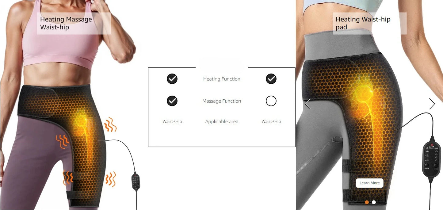 Electric Heated Pain Relief Hip & Thigh Brace