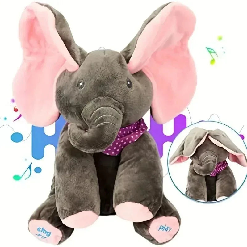 MINISO Animated Peekaboo Elephant Plush Toy