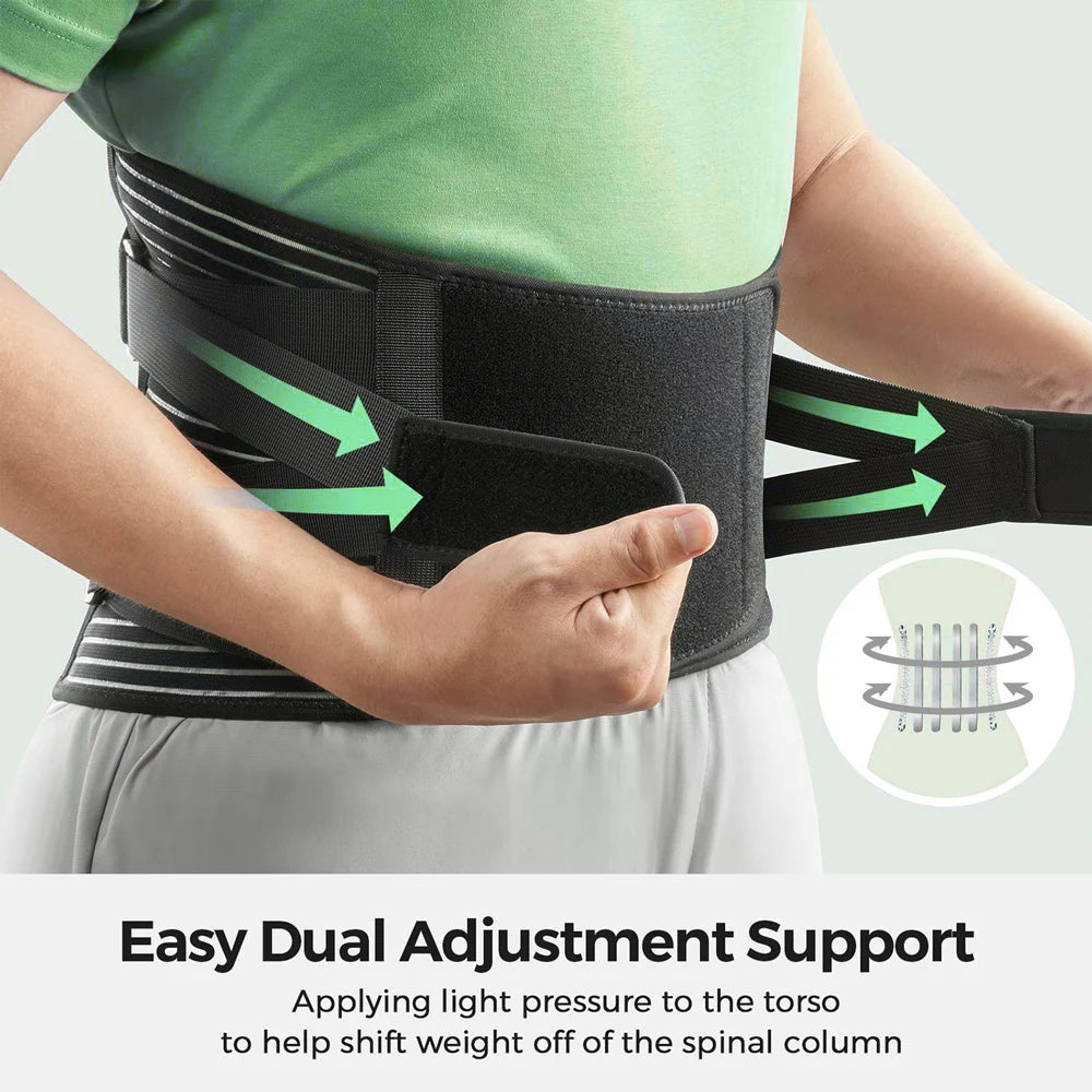 DIDAONUMEN Breathable Lower Back Support Belt – Anti-Skid Lumbar Brace for Men & Women, Pain Relief & Injury Prevention