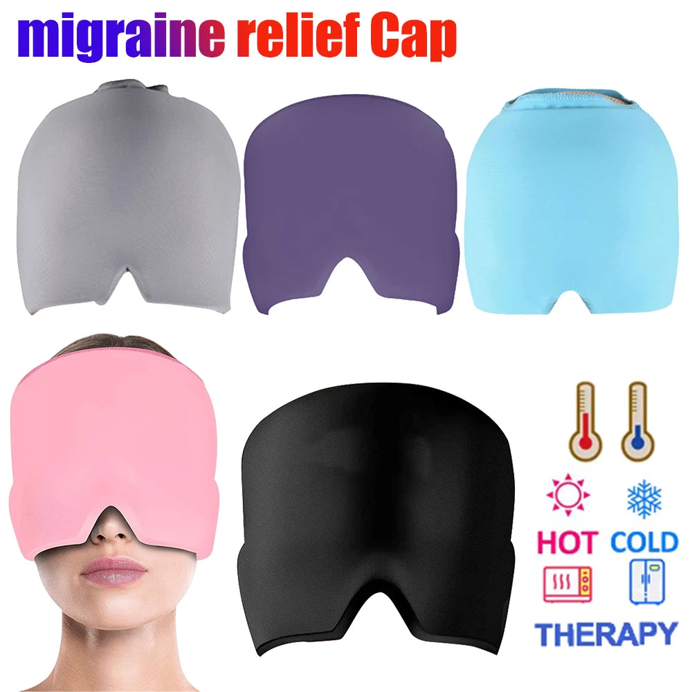 Migraine Ice Head Wrap – Reusable Gel Cooling Cap