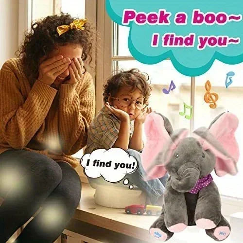 Animated Peekaboo Elephant Plush Toy