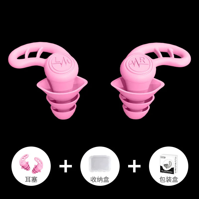 Premium Noise-Reduction & Waterproof Earplugs – Soft Silicone