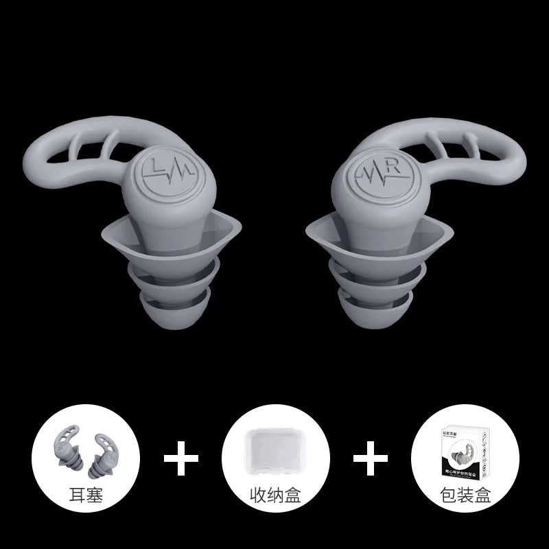 Premium Noise-Reduction & Waterproof Earplugs – Soft Silicone