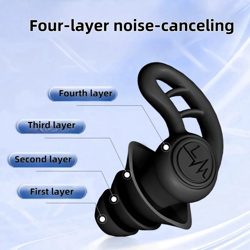 Premium Noise-Reduction & Waterproof Earplugs – Soft Silicone