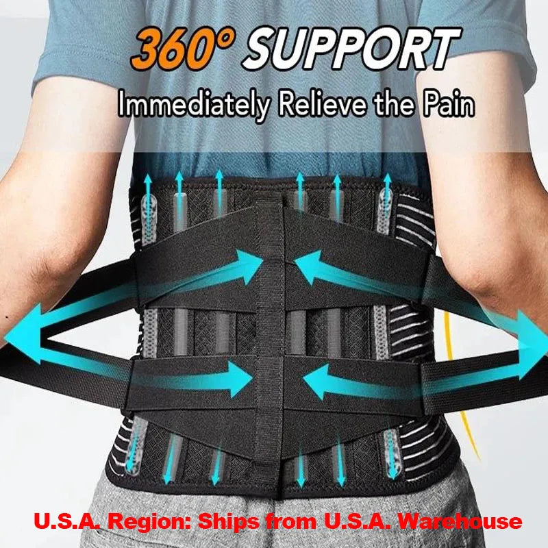 DIDAONUMEN Breathable Lower Back Support Belt – Anti-Skid Lumbar Brace for Men & Women, Pain Relief & Injury Prevention