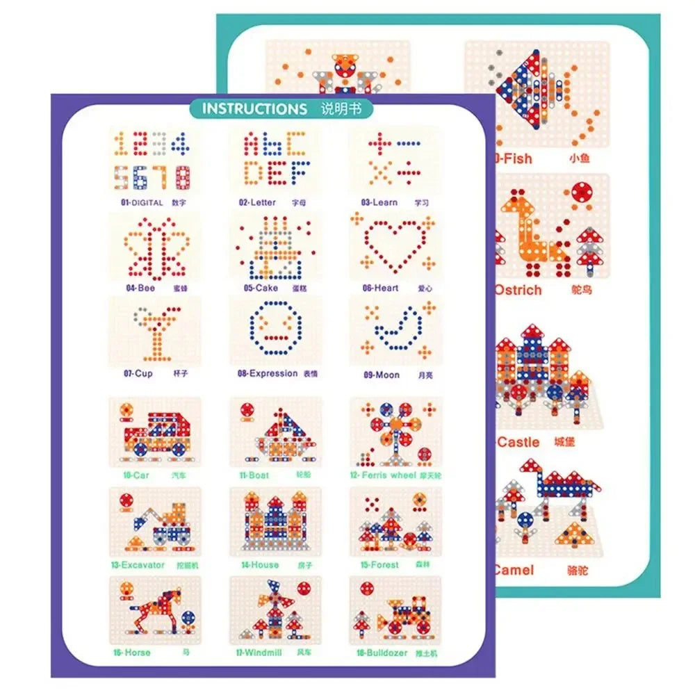 Children’s Electric Drill 3D Puzzle Educational Toy Tool Set