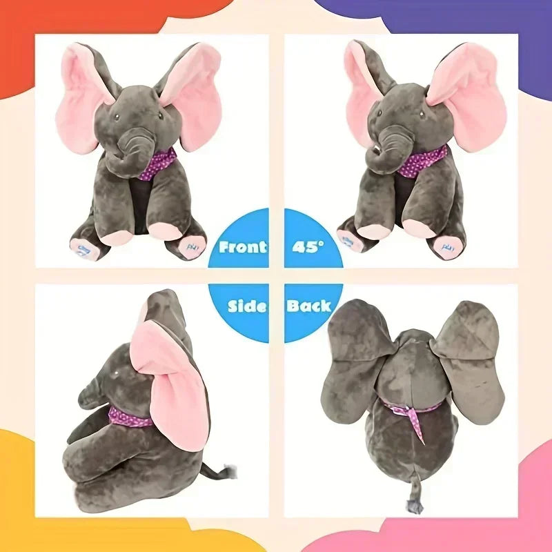 Animated Peekaboo Elephant Plush Toy