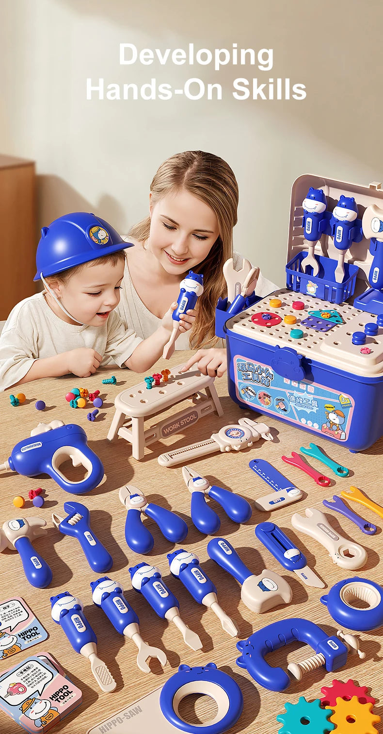 Kmoist Kids Tool Set with Electric Drill – DIY Toolbox