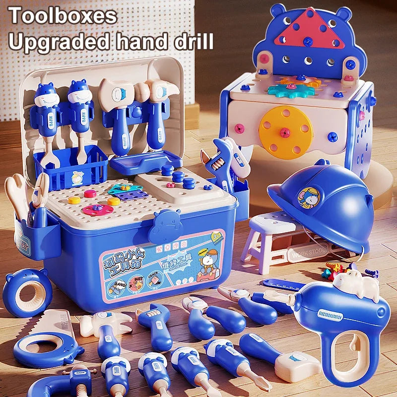 Kmoist Kids Tool Set with Electric Drill – DIY Toolbox