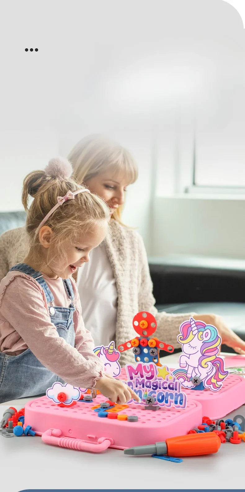 🔧 Kids Tool Set with Electric Drill – 3D Puzzle & Pretend Play Educational Toy