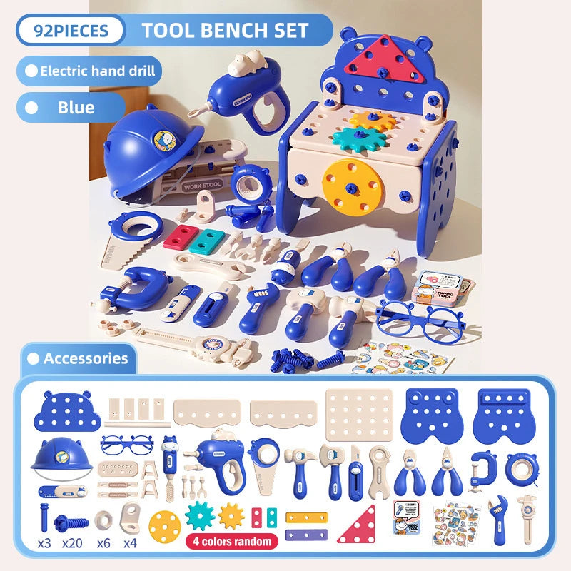 Kmoist Kids Tool Set with Electric Drill – DIY Toolbox