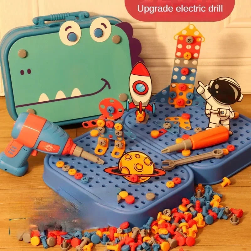 Kids Electric Drill Tool Set – 3D Puzzle Assembly Toy Games