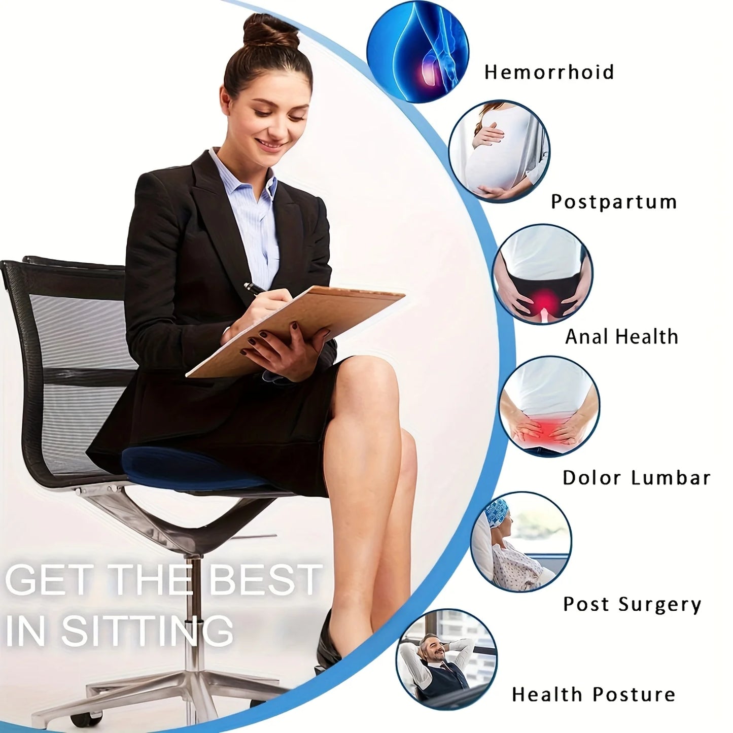 Memory Foam Seat & Back Cushion