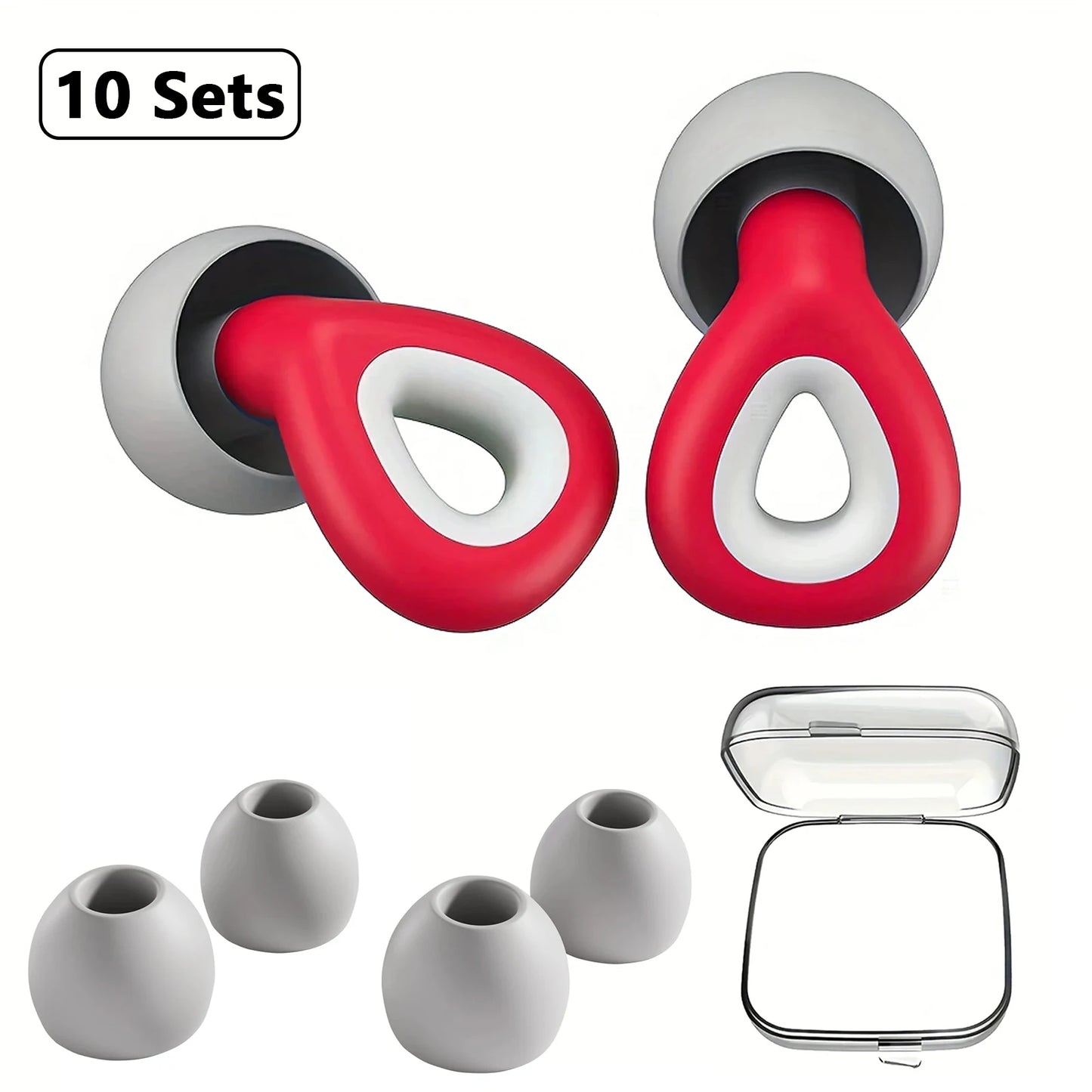 Soft Silicone Noise-Reduction Earplugs