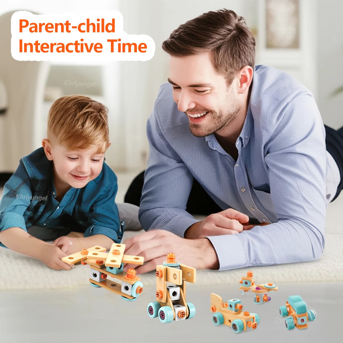 Chriyungel Kids DIY Toy with Drill & Toolbox (119–123 PCS)