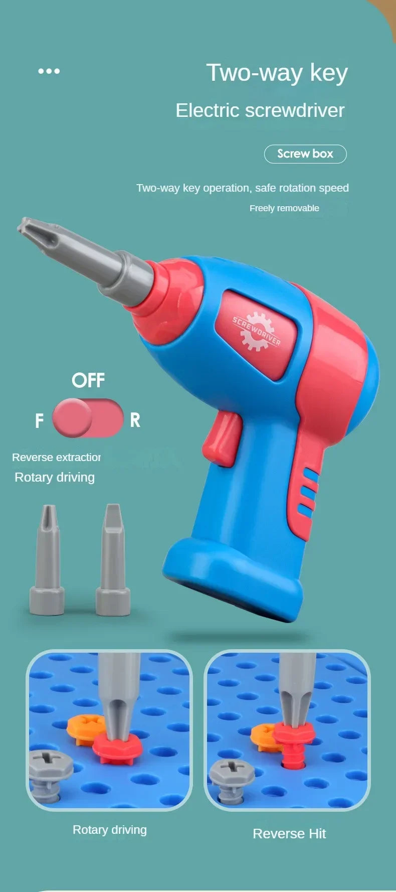 Kids Electric Drill Tool Set – 3D Puzzle Assembly Toy Games