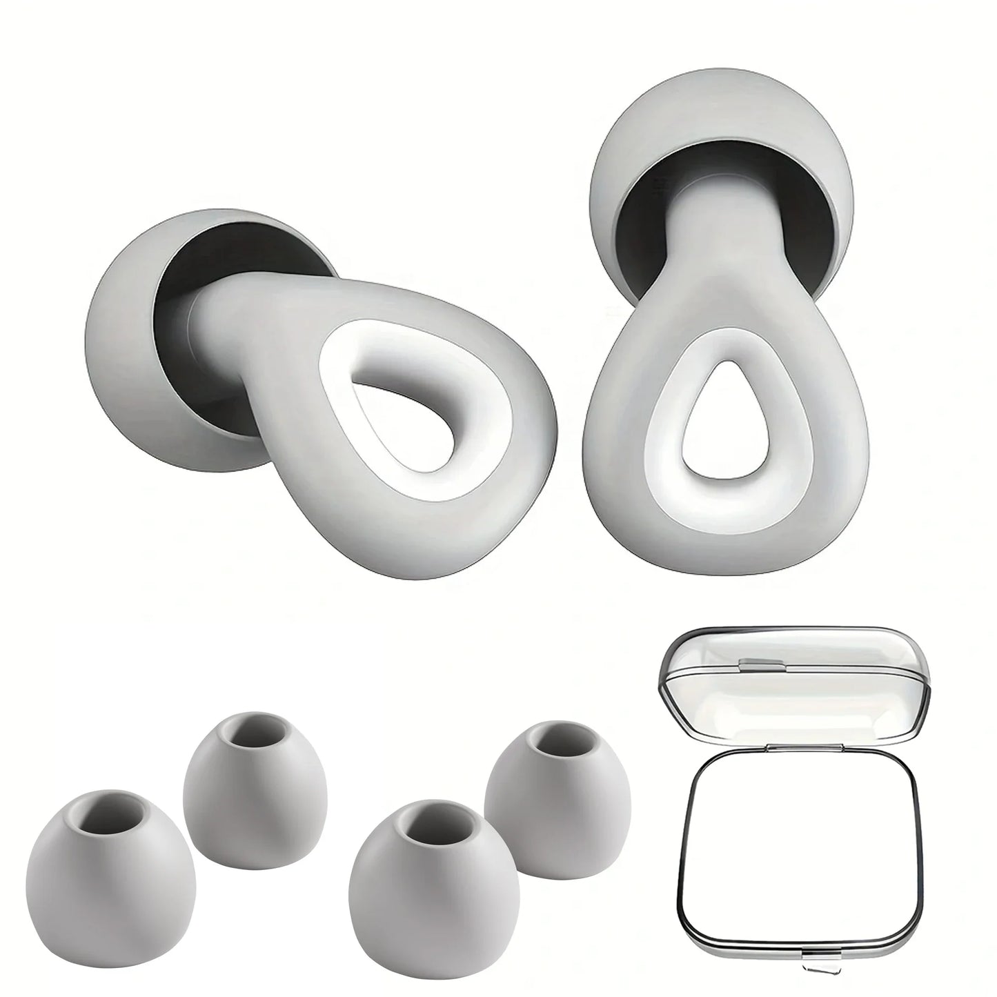 Soft Silicone Noise-Reduction Earplugs