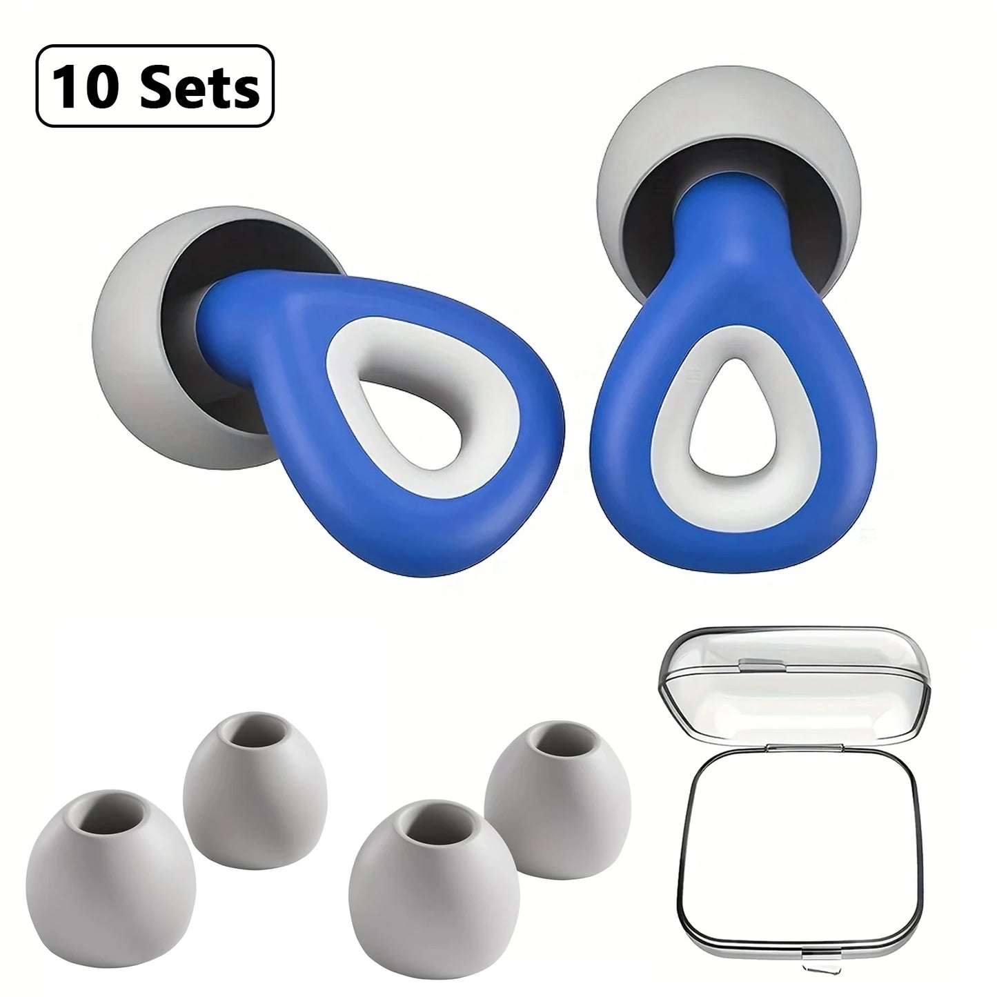 Soft Silicone Noise-Reduction Earplugs