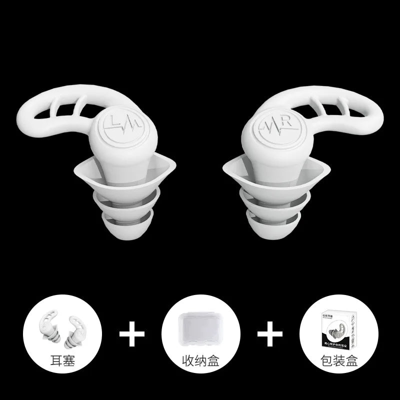 Premium Noise-Reduction & Waterproof Earplugs – Soft Silicone