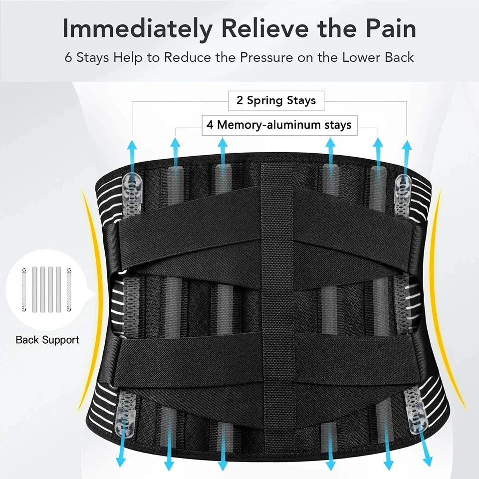 DIDAONUMEN Breathable Lower Back Support Belt – Anti-Skid Lumbar Brace for Men & Women, Pain Relief & Injury Prevention