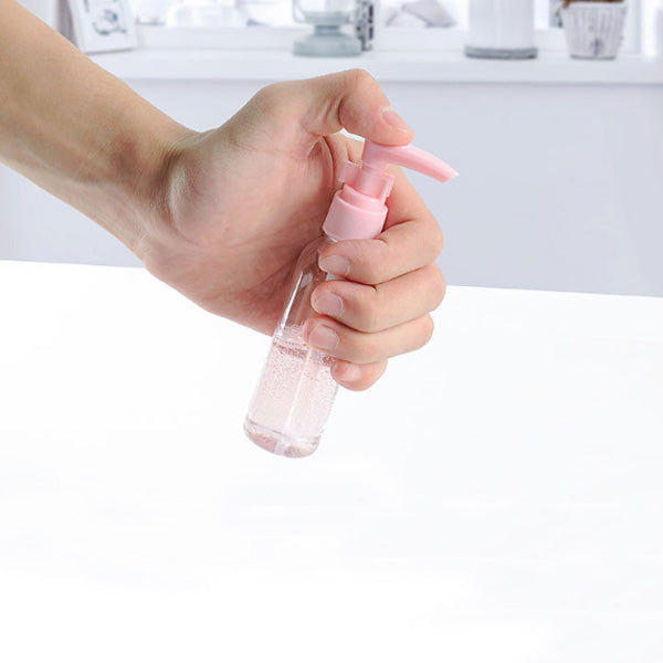 IPRee® 18 Pcs Portable Disinfectant Bottle Transparent Hand Sanitizer Hand Soap Refillable Bottles Cosmetics Container