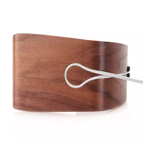 Bent Polywood Apple Watch Charger Holder