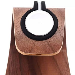 Bent Polywood Apple Watch Charger Holder