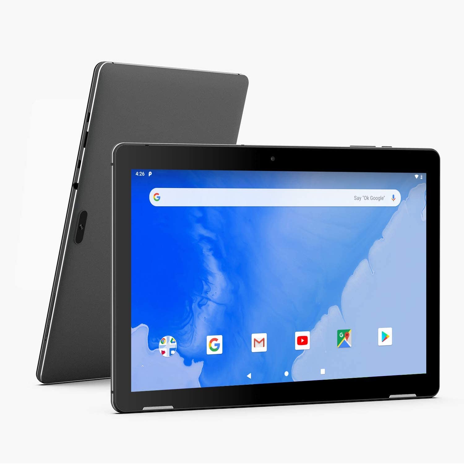 Android Tablet 10 Inch WiFi PC Tablets - Winnovo T10 MT8163 3GB RAM 32GB ROM HD IPS 1280x800 2.0MP+5.0MP Camera Gyroscope Accelerometer Bluetooth HDMI GPS FM Android 9.0 Pie (Black)