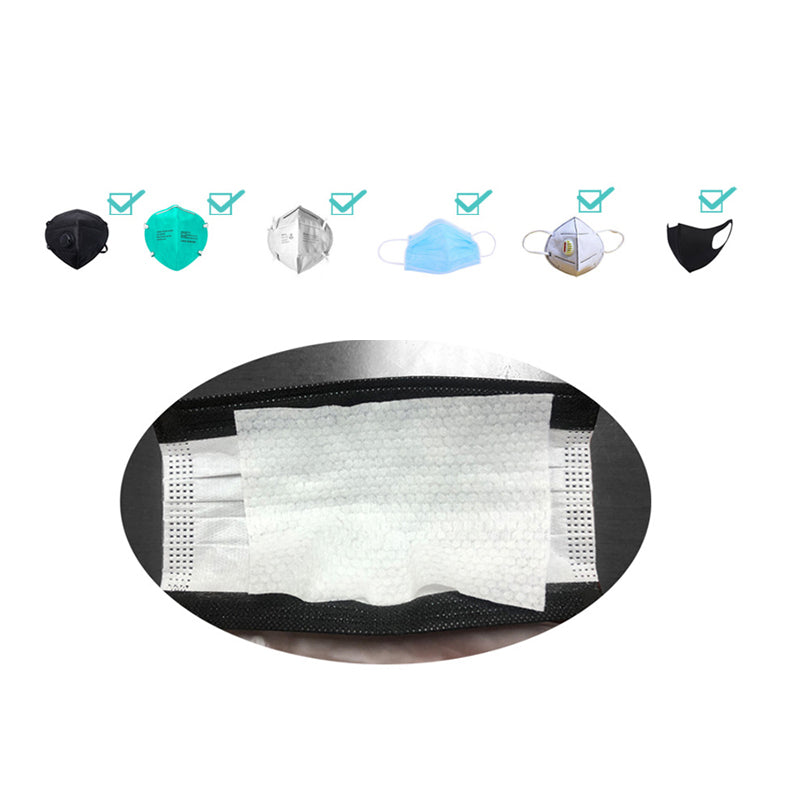 BIKIGHT 100Pcs Disposable Mouth Mask Pad PM2.5 Filter Protection Pad Comfortable Breathable Face Mask Filter Mat