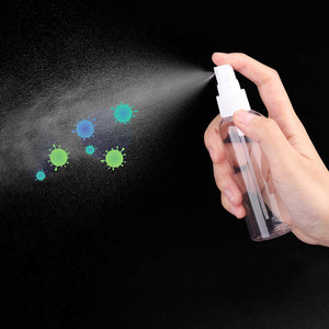 100ML Portable Disinfection Liquid Spray Bottle 84 Disinfectant Alcohol Transparent Travel Empty Spray Bottles