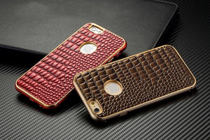 Alloy Frame with Crocodile Skin iPhone 6 Case