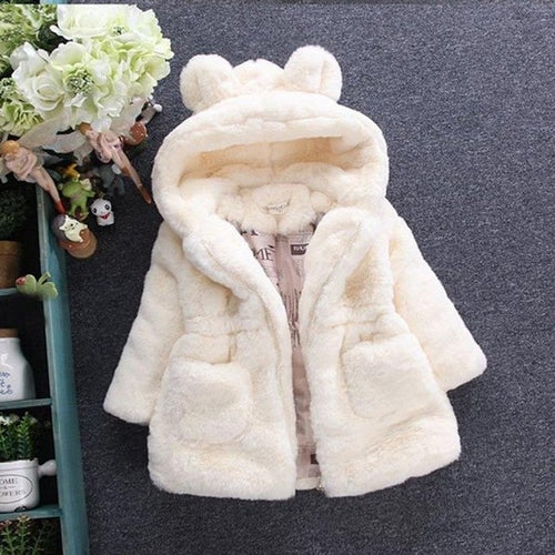Baby Infant Girls Autumn Winter Hooded Coat Cloak