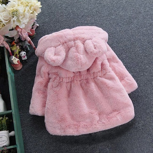 Baby Infant Girls Autumn Winter Hooded Coat Cloak