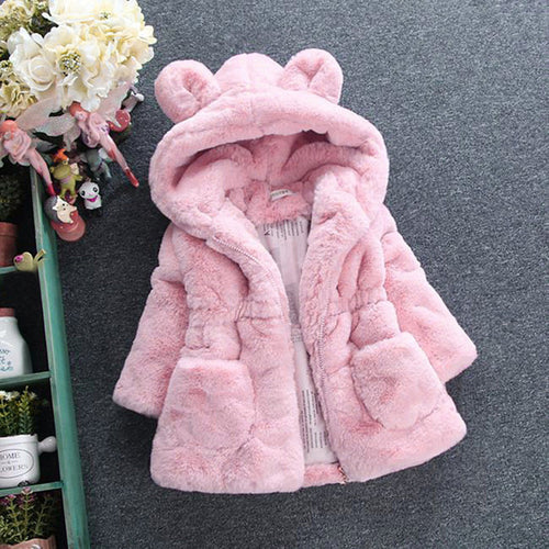 Baby Infant Girls Autumn Winter Hooded Coat Cloak