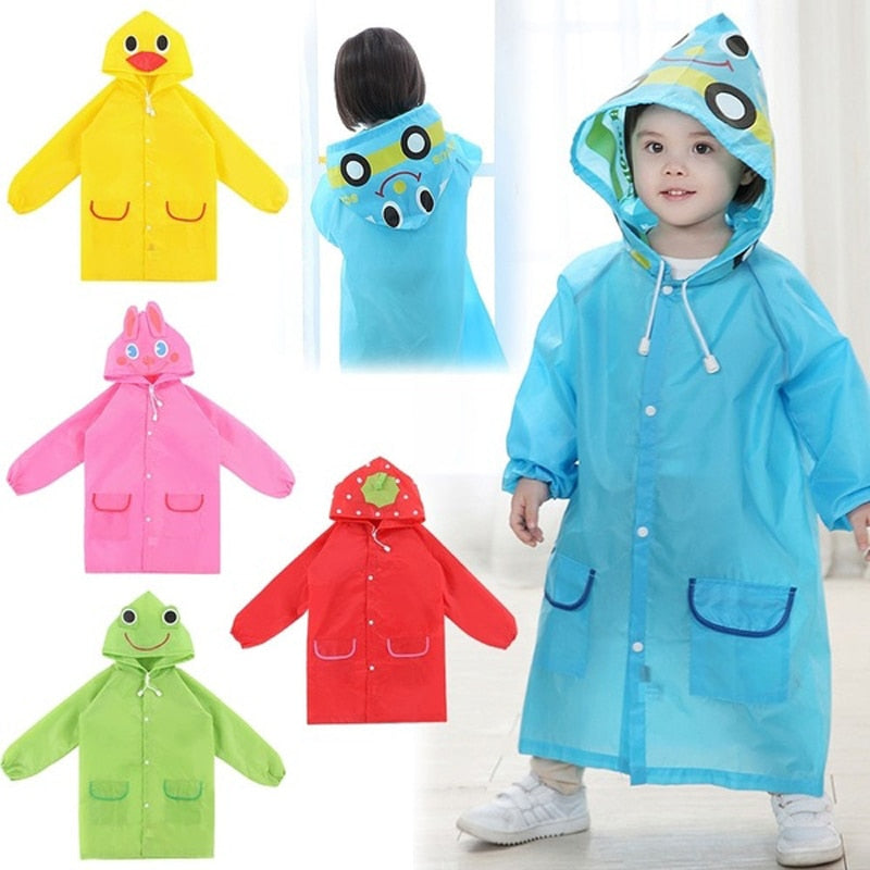 1pcs Cartoon Animal Style Waterproof Kids Raincoat For children Rain Coat Rainwear Rainsuit Student Animal Style Raincoat