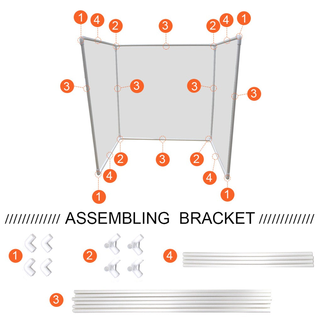 Desk Shield Partition Baffle Screen Anti-spray Transparent Isolation Board DIY Sneeze Guard Dividers Safe Secure Divider @A02