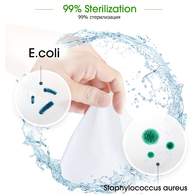 Dettol 10pcs*5 Hygiene Wet Wipes Portable Mini 99% Antibacterial Sanitizing Disposable Skin Care Mild Personal Cleaning Wipes