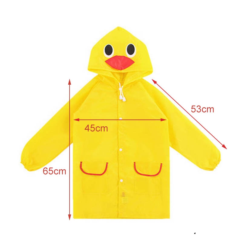 1pcs Cartoon Animal Style Waterproof Kids Raincoat For children Rain Coat Rainwear Rainsuit Student Animal Style Raincoat