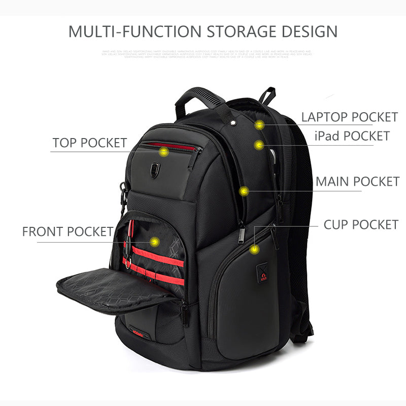 ARCTIC HUNTER 15.6inch Waterproof USB Laptop Men's bag Sport Travel Notebook Casual Pack Male Anti Theft Backpack Mochila Bolsas