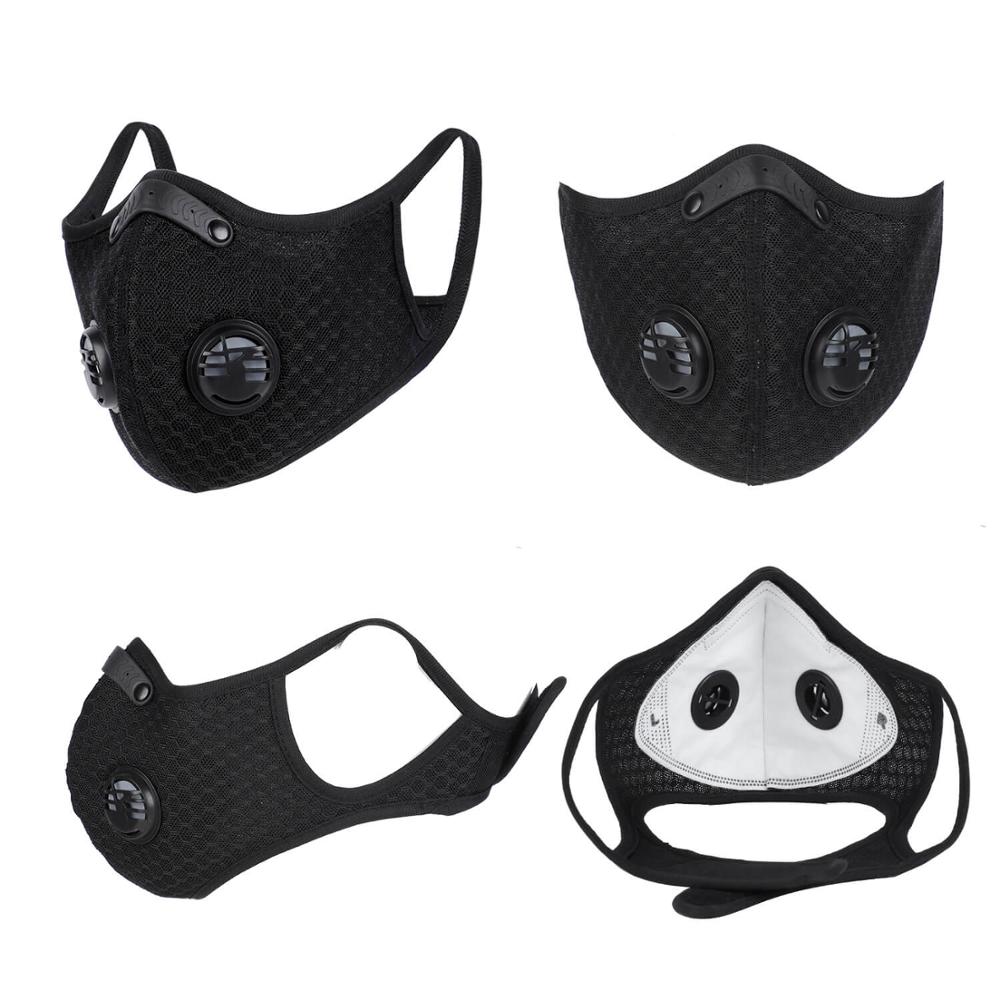WEST BIKING Sport Face Mask Activated Carbon Filter Dust Mask PM 2.5 Anti-Pollution Running Training MTB Road Bike Cycling Mask