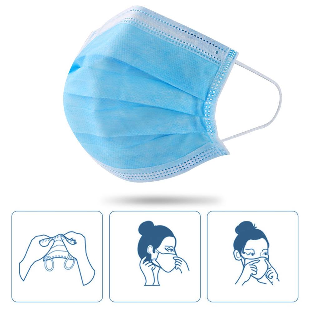 3 layers Mouth mask Men Women Cotton Meltblown cloth Anti Dust Mouth Mask Windproof Mouth Proof adult Face Masks