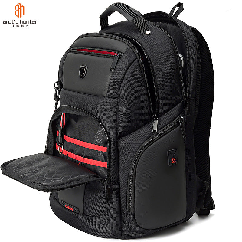ARCTIC HUNTER 15.6inch Waterproof USB Laptop Men's bag Sport Travel Notebook Casual Pack Male Anti Theft Backpack Mochila Bolsas